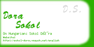 dora sokol business card